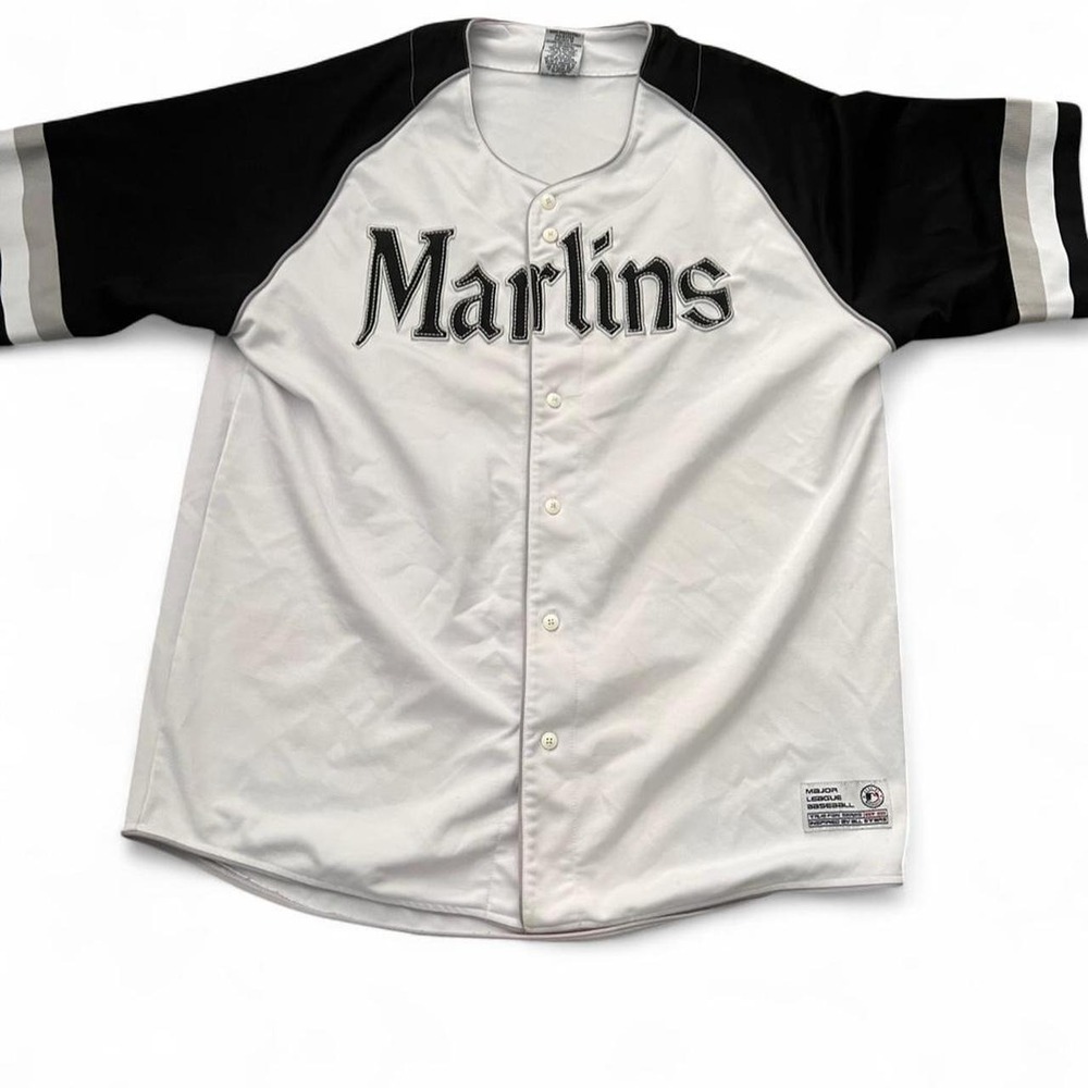 MLB Miami Marlins True Fan Baseball Jersey Men's 2XL Sportswear Athletic